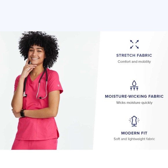 NWOT Purple Label Scrub Top - Picture 11 of 11